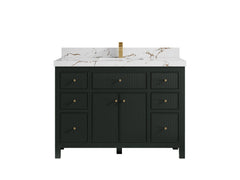 Sonoma 48 in W x 22 in D Free Standing Reeded Single Sink Bathroom Vanity - photo 21