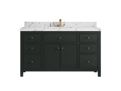 Sonoma 60 in W x 22 in D Free Standing Reeded Single Sink Bathroom Vanity - photo 21