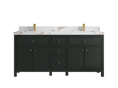 Sonoma 72 in W x 22 in D Free Standing Reeded Double Sink Bathroom Vanity - photo 21
