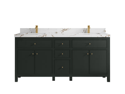 Sonoma 72 in W x 22 in D Free Standing Reeded Double Sink Bathroom Vanity