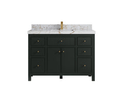 Sonoma 48 in W x 22 in D Free Standing Reeded Single Sink Bathroom Vanity - photo 22