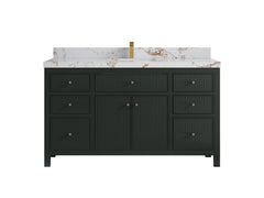 Sonoma 60 in W x 22 in D Free Standing Reeded Single Sink Bathroom Vanity - photo 22