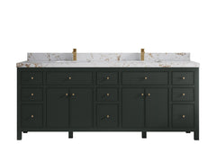 Sonoma 84 in W x 22 in D Free Standing Reeded Double Sink Bathroom Vanity - photo 27