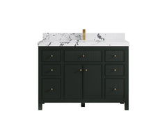 Sonoma 48 in W x 22 in D Free Standing Reeded Single Sink Bathroom Vanity - photo 23