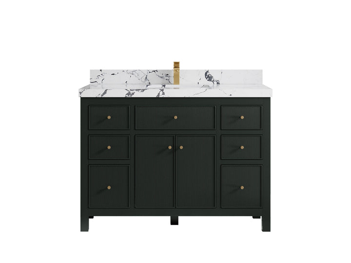 Sonoma 48 in W x 22 in D Free Standing Reeded Single Sink Bathroom Vanity - photo 23