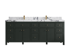 Sonoma 84 in W x 22 in D Free Standing Reeded Double Sink Bathroom Vanity - photo 28