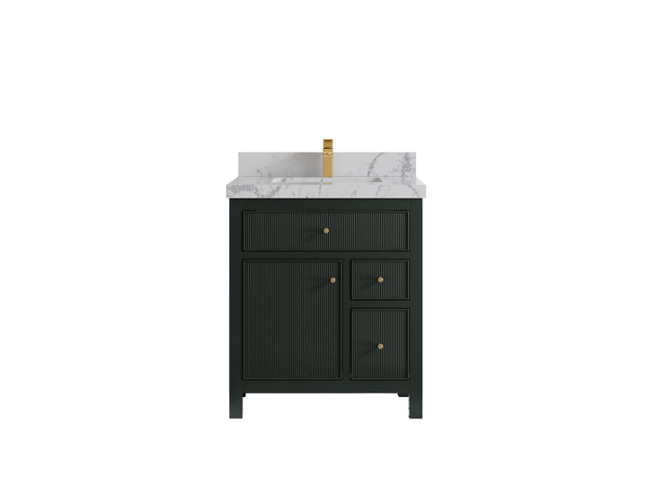 Sonoma 30 in W x 22 in D Reeded Free Standing Single Sink Bathroom Vanity - photo 22