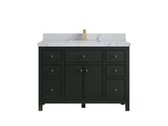 Sonoma 48 in W x 22 in D Free Standing Reeded Single Sink Bathroom Vanity - photo 24