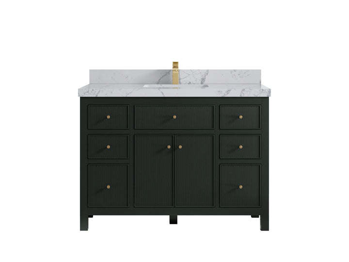 Sonoma 48 in W x 22 in D Free Standing Reeded Single Sink Bathroom Vanity - photo 24