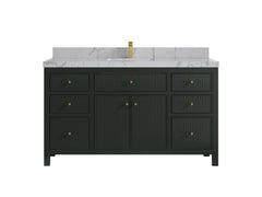 Sonoma 60 in W x 22 in D Free Standing Reeded Single Sink Bathroom Vanity - photo 24