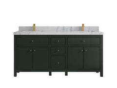 Sonoma 72 in W x 22 in D Free Standing Reeded Double Sink Bathroom Vanity - photo 24