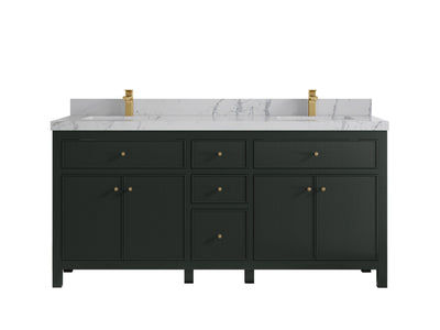 Sonoma 72 in W x 22 in D Free Standing Reeded Double Sink Bathroom Vanity