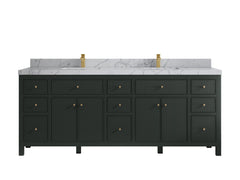 Sonoma 84 in W x 22 in D Free Standing Reeded Double Sink Bathroom Vanity - photo 29