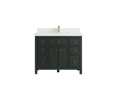 Sonoma 42 in W x 22 in D Free Standing Reeded Single Sink Bathroom Vanity - photo 25