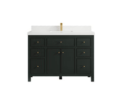 Sonoma 48 in W x 22 in D Free Standing Reeded Single Sink Bathroom Vanity - photo 25