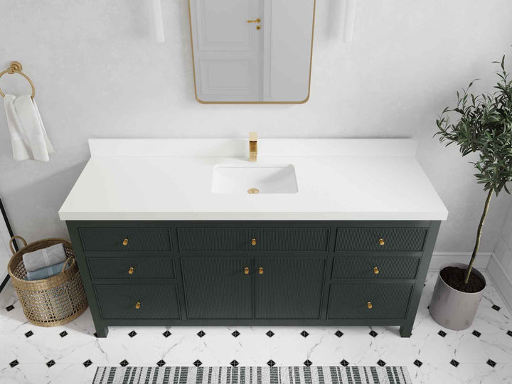Sonoma 72 in W x 22 in D Free Standing Reeded Single Sink Bathroom Vanity - photo 36