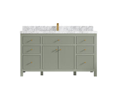 Sonoma 60 in W x 22 in D Free Standing Reeded Single Sink Bathroom Vanity - photo 13