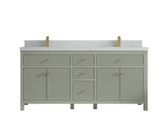 Sonoma 72 in W x 22 in D Free Standing Reeded Double Sink Bathroom Vanity - photo 19