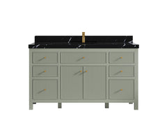 Sonoma 60 in W x 22 in D Free Standing Reeded Single Sink Bathroom Vanity - photo 8