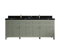 Sonoma 84 in W x 22 in D Free Standing Reeded Double Sink Bathroom Vanity - photo 13