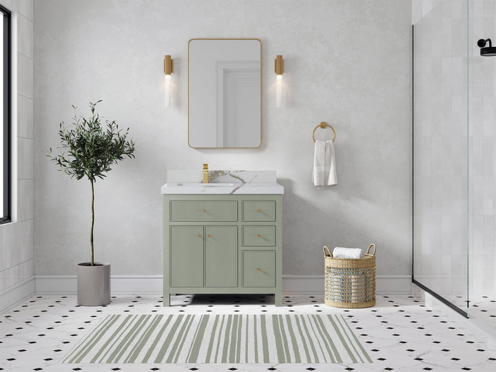 Sonoma 36 in. W x 22 in. D Left Offset Sink Bathroom Vanity - photo 4