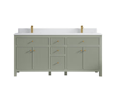 Sonoma 72 in W x 22 in D Free Standing Reeded Double Sink Bathroom Vanity - photo 22