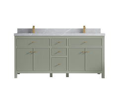 Sonoma 72 in W x 22 in D Free Standing Reeded Double Sink Bathroom Vanity - photo 24