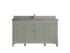 Sonoma 60 in W x 22 in D Free Standing Reeded Single Sink Bathroom Vanity - photo 20