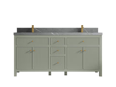 Sonoma 72 in W x 22 in D Free Standing Reeded Double Sink Bathroom Vanity - photo 25