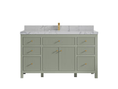 Sonoma 60 in W x 22 in D Free Standing Reeded Single Sink Bathroom Vanity - photo 24