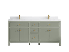 Sonoma 72 in W x 22 in D Free Standing Reeded Double Sink Bathroom Vanity - photo 30