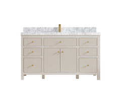 Sonoma 60 in W x 22 in D Free Standing Reeded Single Sink Bathroom Vanity - photo 13