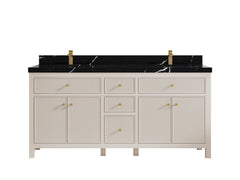 Sonoma 72 in W x 22 in D Free Standing Reeded Double Sink Bathroom Vanity - photo 7
