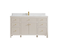 Sonoma 60 in W x 22 in D Free Standing Reeded Single Sink Bathroom Vanity - photo 16