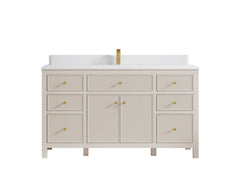 Sonoma 60 in W x 22 in D Free Standing Reeded Single Sink Bathroom Vanity - photo 17