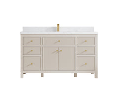 Sonoma 60 in W x 22 in D Free Standing Reeded Single Sink Bathroom Vanity - photo 18
