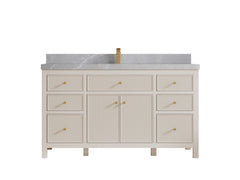 Sonoma 60 in W x 22 in D Free Standing Reeded Single Sink Bathroom Vanity - photo 19