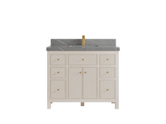 Sonoma 42 in W x 22 in D Free Standing Reeded Single Sink Bathroom Vanity - photo 20