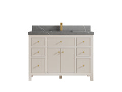 Sonoma 48 in W x 22 in D Free Standing Reeded Single Sink Bathroom Vanity - photo 20