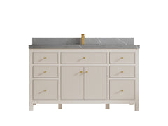 Sonoma 60 in W x 22 in D Free Standing Reeded Single Sink Bathroom Vanity - photo 20