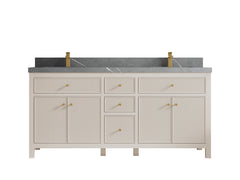 Sonoma 72 in W x 22 in D Free Standing Reeded Double Sink Bathroom Vanity - photo 19