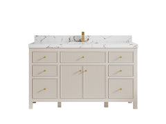 Sonoma 60 in W x 22 in D Free Standing Reeded Single Sink Bathroom Vanity - photo 21