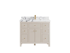 Sonoma 42 in W x 22 in D Free Standing Reeded Single Sink Bathroom Vanity - photo 23