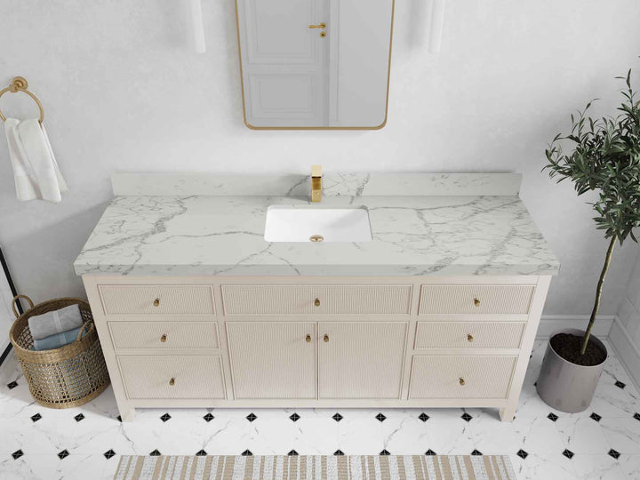 Sonoma 72 in W x 22 in D Free Standing Reeded Single Sink Bathroom Vanity - photo 37