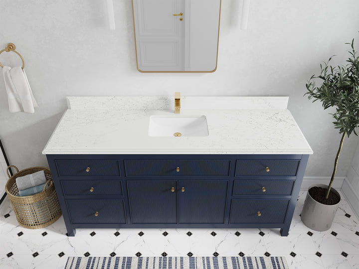 Sonoma 72 in W x 22 in D Free Standing Reeded Single Sink Bathroom Vanity - photo 27