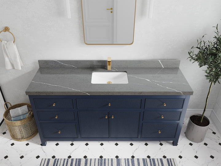 Sonoma 72 in W x 22 in D Free Standing Reeded Single Sink Bathroom Vanity - photo 35