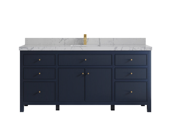 Sonoma 72 in W x 22 in D Free Standing Reeded Single Sink Bathroom Vanity - photo 40
