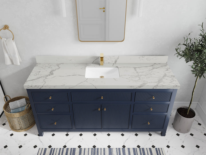 Sonoma 72 in W x 22 in D Free Standing Reeded Single Sink Bathroom Vanity - photo 39
