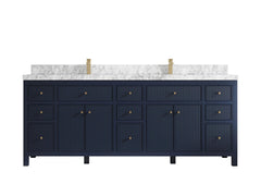 Sonoma 84 in W x 22 in D Free Standing Reeded Double Sink Bathroom Vanity - photo 13