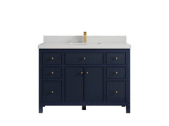 Sonoma 48 in W x 22 in D Free Standing Reeded Single Sink Bathroom Vanity - photo 14
